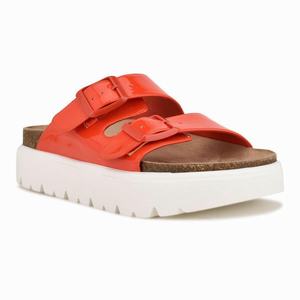 Nine West Simplee Platform Slippers Oranje Nederland | KEQ-562840